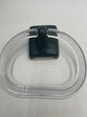 Anillo de toalla montado en la pared para baño de porcelana NOS renovación verde intenso mate Foto 1 de 4