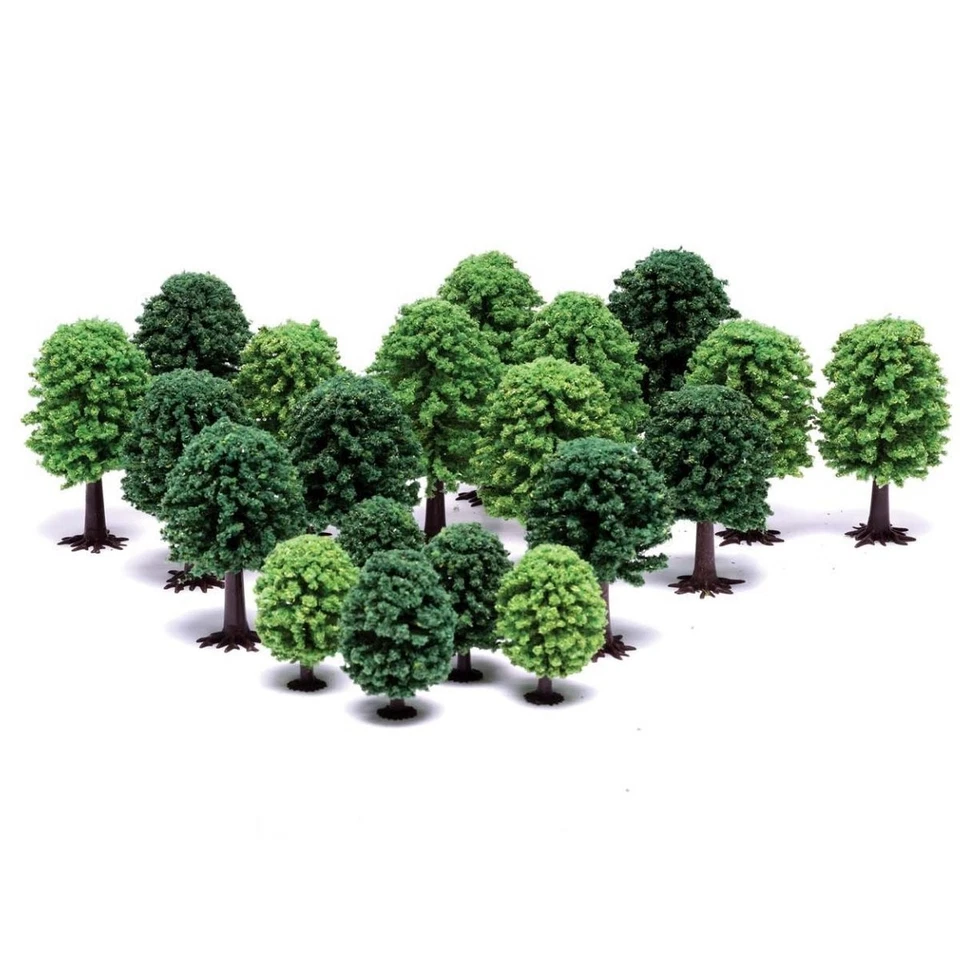 OO Gauge Deciduous Trees 20 Pack (5-9cm) Hornby R7198 Model Railway Scenery - Image 1 of 1