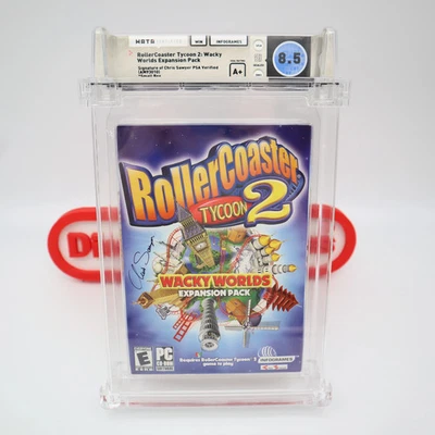PC ROLLERCOASTER TYCOON 2 II WACKY WORLDS EXPANSION - WATA GRADED 8.5 A+ Sealed! - Image 1 of 4