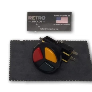 Pulsante Arcade Delux 3 in 1 con microinterruttori MAME Jamma Ready di RetroArcade.us - Foto 1 di 2