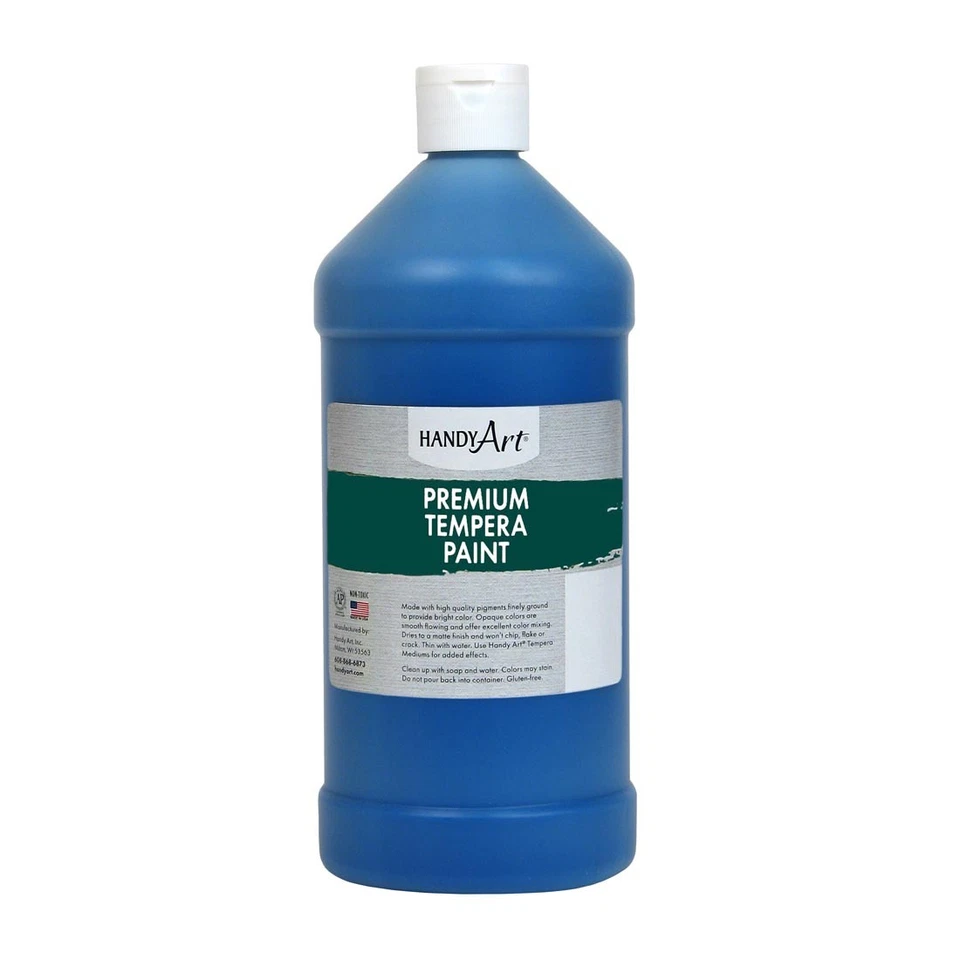 Handy Art Premium Tempera Paint Quart Blue - Image 1 of 1