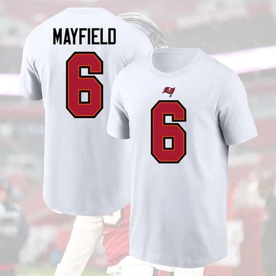 SALE 30%! Baker Mayfield #6 Tampa Bay Buccaneers 2025 Name & Number Gift For Fan - Image 1 of 4