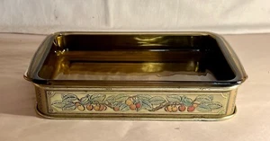 Pyrex Fireside 12 7/8" Rechteckiger Bräter mit vollem Griff in Metallständer - Bild 1 von 2