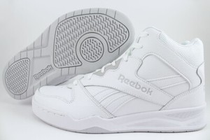 REEBOK ROYAL BB4500 H2 HIGH HI WIDE E WHITE/GRAY CLASSIC BASKETBALL LEATHER MENS