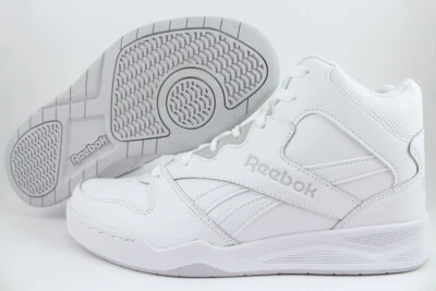 REEBOK ROYAL BB4500 H2 HIGH HI WIDE E WHITE/GRAY CLASSIC BASKETBALL LEATHER MENS - Image 1 of 4