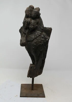 Antiguo soporte de pared de león Yali del sur de la India fina tallada a mano NH6312 Foto 1 de 4