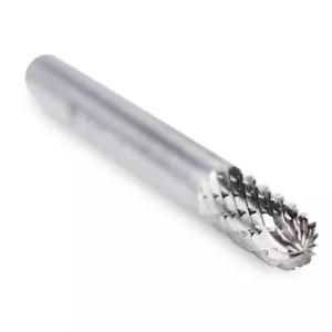 Cylinder Radius End Tungsten Carbide Burr Cutting Tool, Double Cut 1/4" Shank - Picture 1 of 5