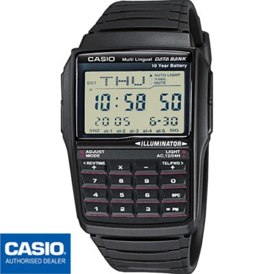 CASIO DBC-32-1AES⎪DBC-32-1A⎪ORIGINAL⎪Vintage EDGY⎪CALCULADORA⎪RETRO⎪NEGRO