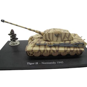 14cm Alloy 1/72 WWII Normandy German Army King Tiger Heavy Tank Model Gift - Picture 1 of 13