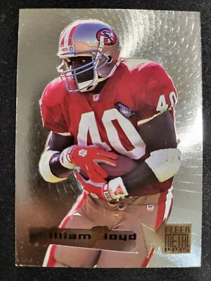 1995 Fleer Metal William Floyd SILVER FLASHER Card #17 49ERS - Image 1 of 2