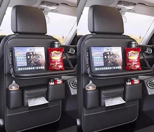 2x Rückenlehnentasche Rücksitz Auto Organizer Rücksitztasche Rückenlehnenschutz - Bild 1 von 11