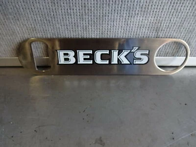 Becks Stainless Steel Bartenders Speed Bottle Opener NEW - Image 1 of 2