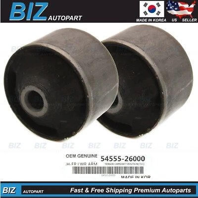 OEM 2X Front Lower Arm Rear Bushings for 2001-2006 Hyundai Santa Fe 54555-26000 - Image 1 of 4