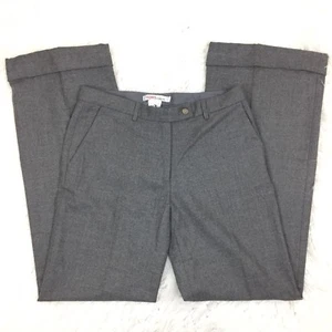 KORS Michael Kors Womens Sz 4 Wool Trouser Dress Pant Flat Front Wide Leg Cuffed - Picture 1 of 7