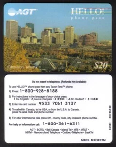 $20. ¡Hola! Skyline de Edmonton, Alberta (memoria remota) ¡SELLADO! Tarjeta telefónica - Imagen 1 de 1