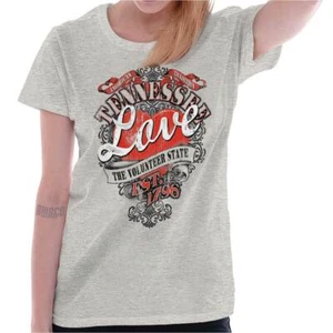 Tennessee Volunteer Fashion Souvenir TN Womens Top Junior Graphic Tee - Picture 1 of 8