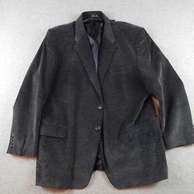Calvin America Mens Blazer Gray Corduroy 48R Lots of Pockets Sports Coat - Image 1 of 4