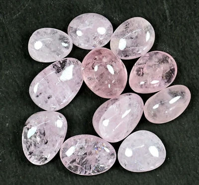 11 Pcs Natural Pink Rose Quartz AGL Certified 69.65 Ct Tumble Untreated Gemstone - Image 1 of 4