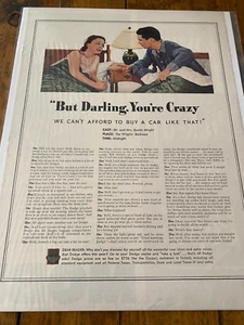 Vintage 1939 Dodge The Wright's Bedroom Car Auto ad - Picture 1 of 1