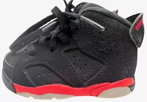 RARE🔥 Nike Air Jordan VI 6 Retro Black Infrared 2014 384667-023 Sz 4C Baby TD - Picture 1 of 13