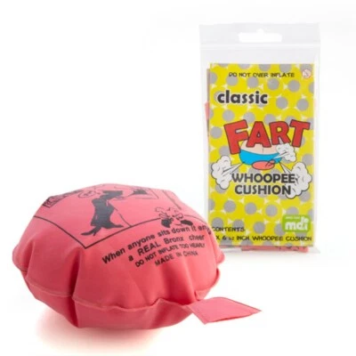 54221 WHOOPEE CUSHION CLASSIC FART PRANK 6 1/2" INFLATABLE JOKE CUSHION 2-PACK - image 1 of 4