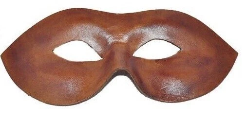 Venezianische Maske Gusto aus Echtem Leder LARP Maskenball Augenmaske Mr. Grey - Bild 1 von 1