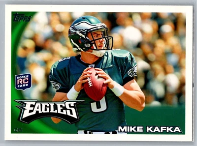 2010 Topps #244 Mike Kafka RC Rookie Philadelphia Eagles - Image 1 of 2
