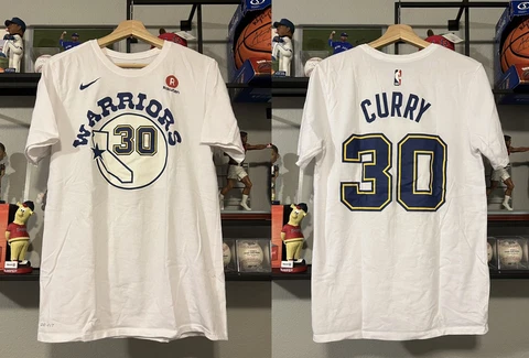 Nike Stephen Curry Golden State Warriors Classic Edition N&N Player T-Shirt M Cover