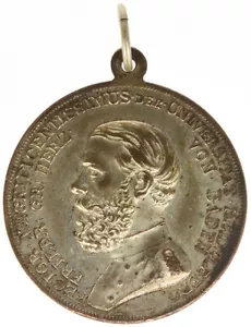 Medaglia tedesca 500° anniversario stemma città di Heidelberg, 1886 - Foto 1 di 2