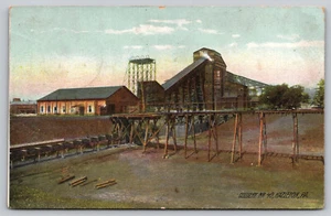 Hazleton PA Pennsylvania - Number 40 Anthracite Coal Breaker  - Postcard - 1908 - Picture 1 of 2