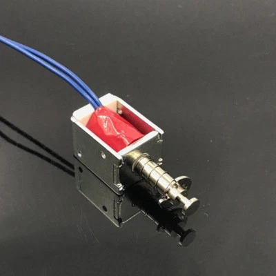 DC 6V-12V Micro Mini Solenoid Electromagnet Actuator Open Frame Suction Type Rod - Image 1 of 4