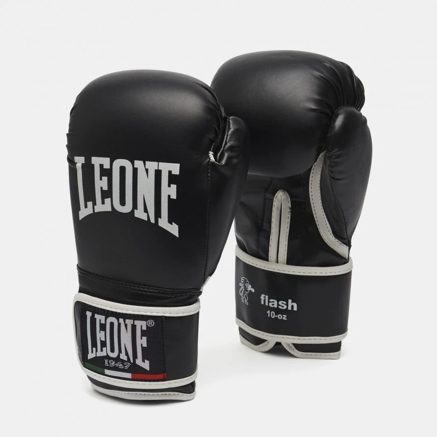 Leone 1947 Handschuhe Boxen Flash Boxen - Art. Gn083/10oz-01 (Schwarz)