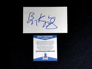 ACTOR SIR BEN KINGSLEY SIGNED SHEET BECKETT CERTIFIED AUTHENTIC AUTOGRAPH OSCAR - Picture 1 of 4