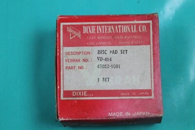 Новый из старых запасов комплект передних тормозных колодок Vesrah Kawasaki KZ1000 KZ440 KZ400 KZ650 KZ550 VD-414 - Изображение 1 из 4