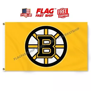 Boston Bruins 3x5 Fuß Flagge Banner Hockey neue Tüllen NHL KOSTENLOSER Versand - Bild 1 von 16