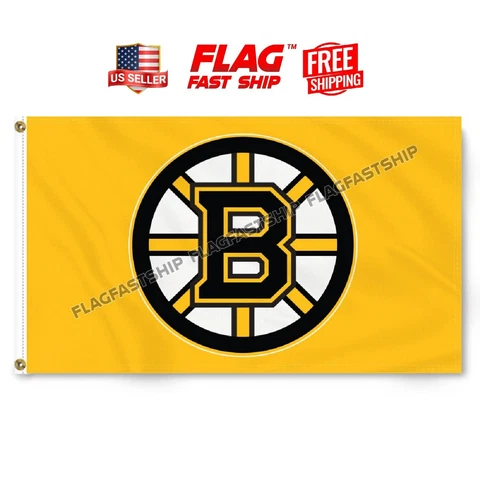 Boston Bruins 3x5 Ft Flag Banner Hockey New Grommets NHL FREE Shipping Cover