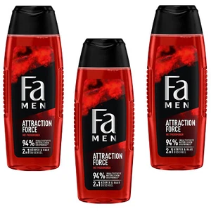 3x 250ml Fa Men Attraction Force Duschgel 2in1 Pheromone Körper & Haar Dusche - Bild 1 von 3