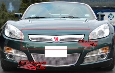 Se adapta a Saturn Sky Red Line 2007-2009 Inserto de rejilla de malla cromada superior de acero inoxidable Foto 1 de 2