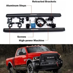 2Pcs Fits for RAM 1500 2012-2018 Deployable Electric Running Boards Nerf Bar - Picture 1 of 10