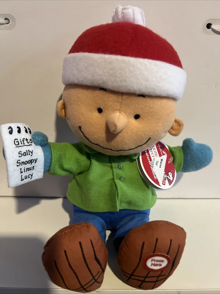 Hallmark Charlie Brown Picking the Perfect Gift Plush Talks Tested NO BATTERIES - Image 1 of 1