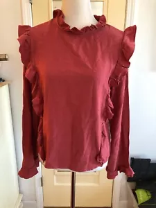 Very J Blouse Top BOHO Ruffles Size S - Picture 1 of 11
