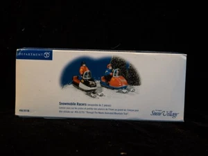 DEPT. 56 ORIGINAL SNOW VILLAGE NEW SNOWMOBILE RACERS - Picture 1 of 1