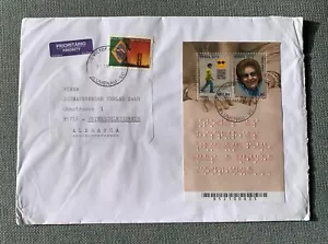 Brazil 2012 - used XXL cover to Unterschleissheim Germany - Bild 1 von 2
