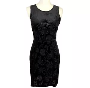 Abito Free People Bornut Bodycon Velluto Senza Maniche Nero Tg L Nuovo con etichette - Foto 1 di 8