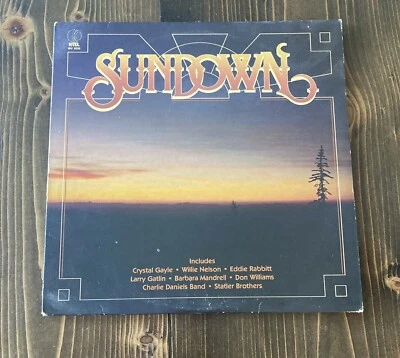 Sundown 1980 K-TEL Vinyl Record Album Compilation LP W/ Willie Nelson & More - Image 1 of 3