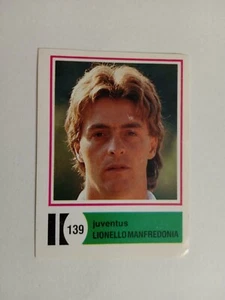 FIGURINA CALCIATORI EUROFLASH 1987 JUVENTUS MANFREDONIA n 139 CON VELINA - Picture 1 of 2