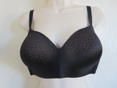 WACOAL 38D #856303 BACK APPEAL WIRE FREE T-SHIRT BRA, BLACK, NWOT $72. - Image 1 of 4