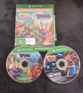 Crash Team Racing Nitro-Fuelled & Spyro Trilogy : Xbox One Game PAL RARE - Picture 1 of 3