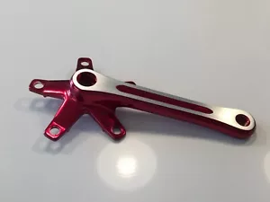 SR Japan BMX Right Crank Arm 170mm Red 110mm BCD Old School BMX NOS - Picture 1 of 5