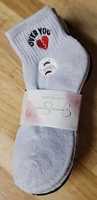 Jessica Simpson 6 pares de calcetines acolchados cuartos QT tema de San Valentín 4-10 Foto 1 de 4